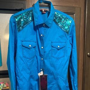 Rock and Roll Cowgirl long sleeve shirt